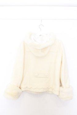 画像4: LIZ LISA / ファーフードダッフルコート F シロ O-26-01-11-003-LO-CO-YM-OS