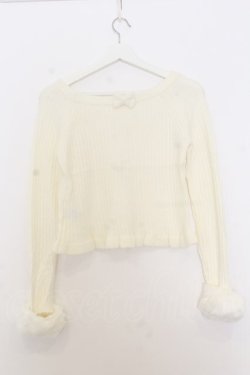 画像4: LIZ LISA / ビジュネックテレコニットソー 0 アイボリー O-26-01-11-037-LO-TO-YM-OS