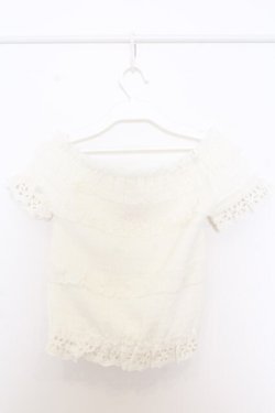 画像3: LIZ LISA / シャーリングトップス 0 シロ O-26-01-11-043-LO-TO-YM-OS