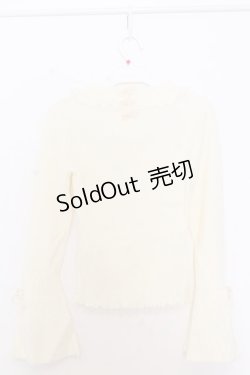 画像3: LIZ LISA / パールネックレス付きテレコニットソー 0 アイボリー O-26-01-11-049-LO-TO-YM-OS