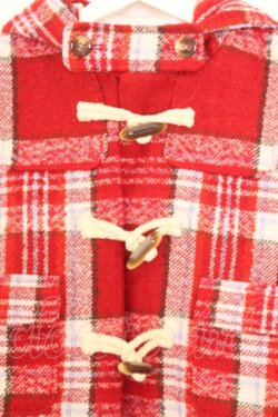 画像2: LIZ LISA / ツイードタータンダッフルショートコート 0 アカ O-26-01-11-005-LO-CO-YM-OS