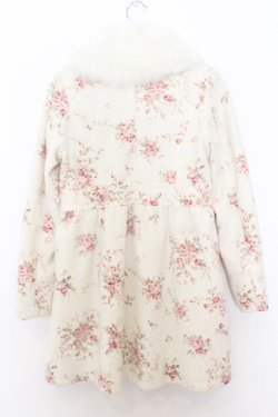 画像5: LIZ LISA / ファー襟花柄起毛コート F シロ O-26-01-11-006-LO-CO-YM-OS