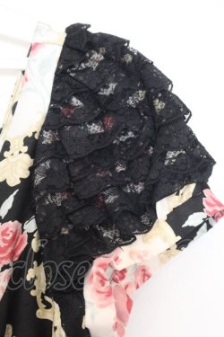 画像2: JESUS DIAMANTE / 小悪魔リッツワンピース 42 オーナメント柄黒 O-26-01-11-014-JE-OP-OW-OS