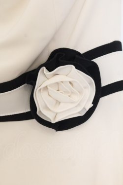 画像2: JESUS DIAMANTE / バイカラーホルターワンピース 40 アイボリー×クロ O-26-01-11-016-JE-OP-OW-OS