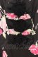 画像2: JESUS DIAMANTE / BBワンピース  プレミアムローズ柄黒 O-26-01-11-025-JE-OP-OW-OS (2)