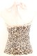画像2: JESUS DIAMANTE / ホルターリボンキャミソール 40 ヒョウ柄ベージュ×ピンク O-26-01-11-030-JE-TO-OW-OS (2)