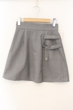 画像1: Jamie エーエヌケー / 安全ピン台形スカート M グレー O-26-01-12-032-LO-SK-OW-OS