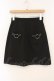 画像1: Jamieエーエヌケー / ピアス台形スカート M クロ O-26-01-12-034-0-SK-OW-OS (1)