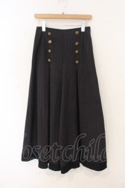 画像1: axes femme / 連釦デザインフレアパンツ M ブラック O-26-01-12-040-AX-PA-YM-OS