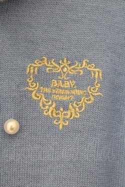 画像3: BABY,THE STARS SHINE BRIGHT / ファー衿付きパールカーディガン  ブルー O-26-01-12-041-BA-TO-IG-OS