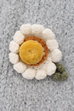 画像4: PINK HOUSE / マーガレットモチーフ使いニットカーディガン  サックス O-26-01-12-046-LO-TO-IG-OS