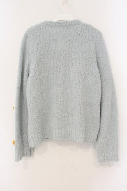 画像5: PINK HOUSE / マーガレットモチーフ使いニットカーディガン  サックス O-26-01-12-046-LO-TO-IG-OS