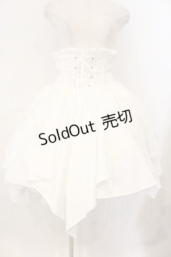 画像1: ALICE and the PIRATES / 蜘蛛の巣おばけプリントスカート  シロ O-26-01-12-047-PA-SK-IG-OS