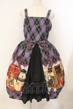 画像1: ALICE and the PIRATES / Nostalgic Gift〜くるみ割り人形と大切な想い出〜柄ジャンパースカートI  パープル O-26-01-12-048-PA-OP-IG-OS