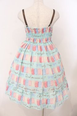 画像4: Emily Temple cute / マカロンプリントノースリーブワンピース  サックス O-26-01-12-050-ET-OP-IG-OS