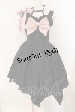 画像1: Doll Paradise / 小悪魔アイドルジャンパースカート M クロ×ピンク O-26-01-12-051-LO-OP-OW-OS