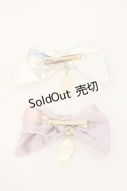 画像4: PINK HOUSE / Little Twin Stars×PINK HOUSE リボンクリップ2個セット(チャーム付き)  シロ系×ピンク系 O-26-01-12-004-LO-AC-IG-OS
