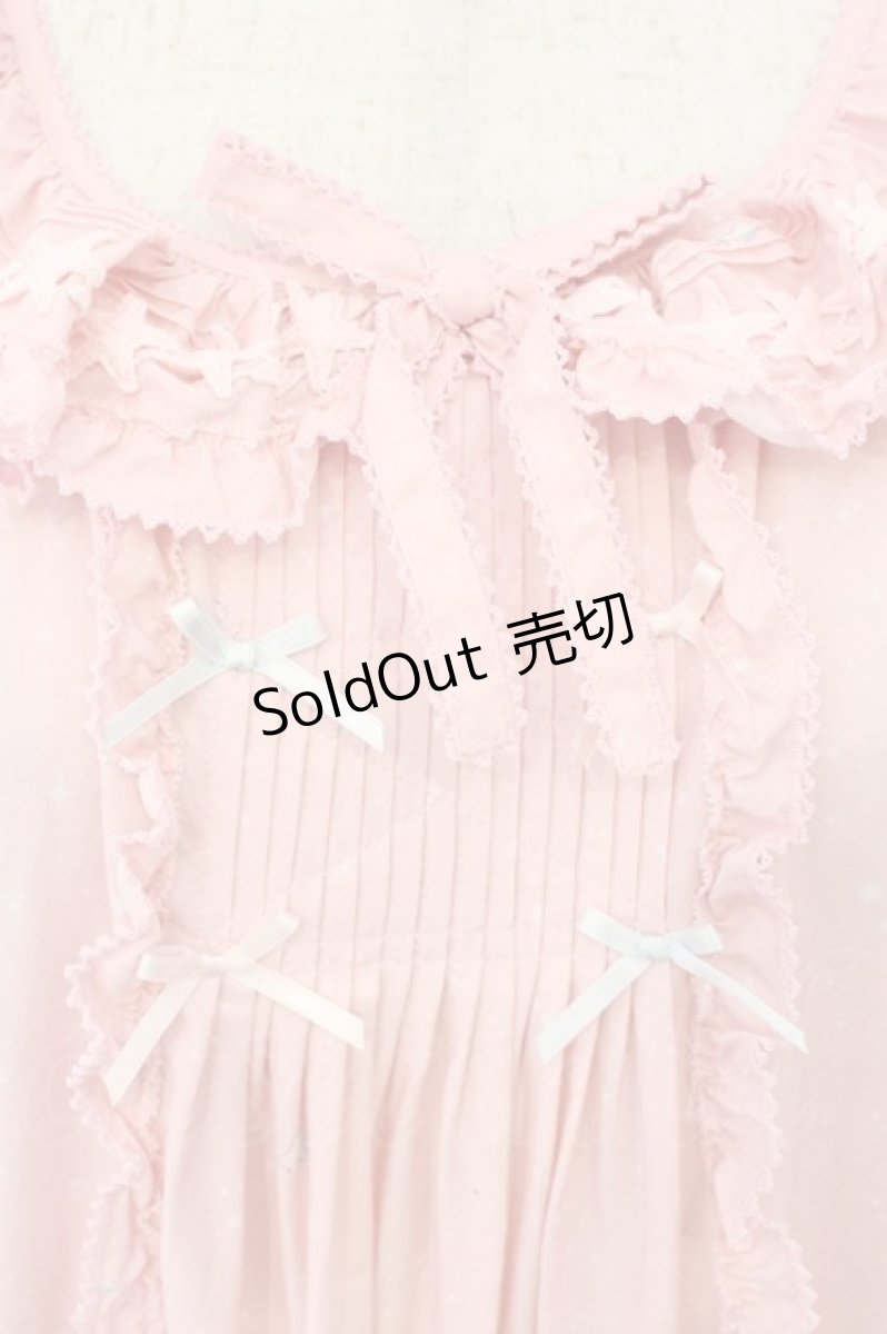 画像2: PINK HOUSE / Little Twin Stars×PINK HOUSE A Starry Night Wish柄ミディワンピース  ピンク O-26-01-12-053-LO-OP-IG-OS (2)