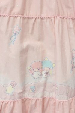 画像3: PINK HOUSE / Little Twin Stars×PINK HOUSE A Starry Night Wish柄ミディワンピース  ピンク O-26-01-12-053-LO-OP-IG-OS