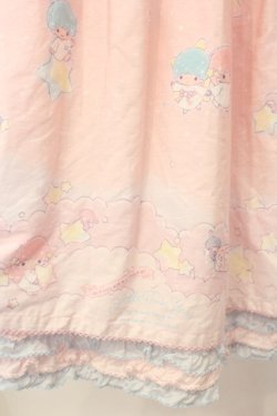 画像4: PINK HOUSE / Little Twin Stars×PINK HOUSE A Starry Night Wish柄ミディワンピース  ピンク O-26-01-12-053-LO-OP-IG-OS