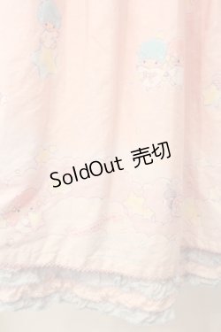 画像4: PINK HOUSE / Little Twin Stars×PINK HOUSE A Starry Night Wish柄ミディワンピース  ピンク O-26-01-12-053-LO-OP-IG-OS