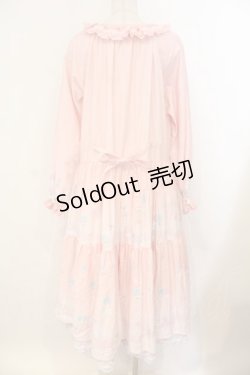 画像7: PINK HOUSE / Little Twin Stars×PINK HOUSE A Starry Night Wish柄ミディワンピース  ピンク O-26-01-12-053-LO-OP-IG-OS