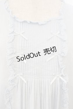 画像2: PINK HOUSE / たくし上げリボン付きローンワンピース  サックス O-26-01-12-054-LO-OP-IG-OS