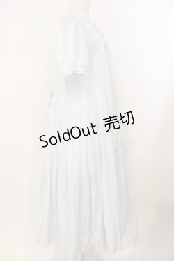 画像4: PINK HOUSE / たくし上げリボン付きローンワンピース  サックス O-26-01-12-054-LO-OP-IG-OS