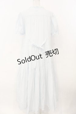 画像5: PINK HOUSE / たくし上げリボン付きローンワンピース  サックス O-26-01-12-054-LO-OP-IG-OS