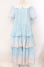 画像1: PINK HOUSE / Little Twin Stars×PINK HOUSE A Starry Night Wish柄ワンピース  ソライロ O-26-01-12-055-LO-OP-IG-OS (1)