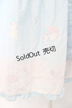 画像3: PINK HOUSE / Little Twin Stars×PINK HOUSE A Starry Night Wish柄ワンピース  ソライロ O-26-01-12-055-LO-OP-IG-OS