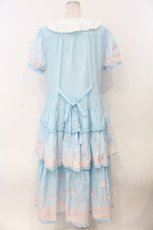 画像6: PINK HOUSE / Little Twin Stars×PINK HOUSE A Starry Night Wish柄ワンピース  ソライロ O-26-01-12-055-LO-OP-IG-OS (6)