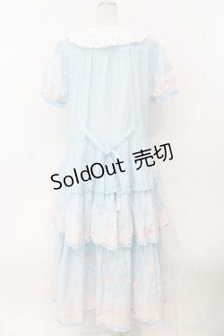 画像6: PINK HOUSE / Little Twin Stars×PINK HOUSE A Starry Night Wish柄ワンピース  ソライロ O-26-01-12-055-LO-OP-IG-OS