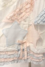 画像3: PINK HOUSE / 星形ワッペン付き配色フリルスカート  シロ×ピンク×サックス O-26-01-12-056-LO-SK-IG-OS (3)