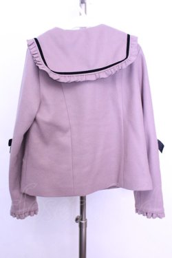 画像3: axes femme kawaii / ブラックリボンショートコート  ピンク×ブラック O-26-01-12-1032-AX-CO-IG-OS