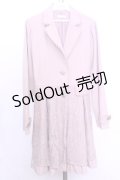 axes femme / レースドッキングトレンチコート  ピンク O-26-01-12-1035-AX-TO-IG-ZT541