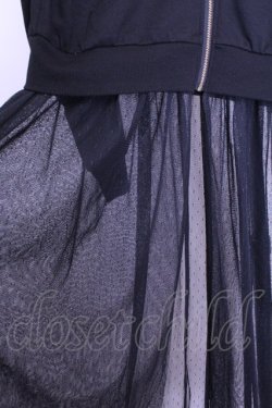 画像2: axes femme POETIQUE / ロングチュールパーカー Ｍ クロ O-26-01-12-1037-AX-TO-IG-OS