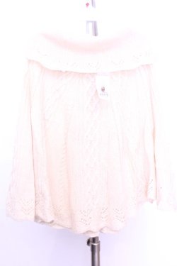 画像3: axes femme / オフタートルニットポンチョ  アイボリー O-26-01-12-1041-AX-TO-IG-OS