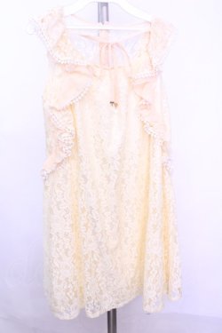 画像1: LIZ LISA / Aラインレースワンピース 0 イエロー O-26-01-12-1006-LO-OP-YM-OS