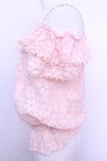 画像2: LIZ LISA / クリスタルホルター総レースチュニック M ピンク O-26-01-12-1007-LO-TO-YM-ZT606 (2)