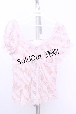 画像1: LIZ LISA / 花柄ブラウス風トップス 0 ピンク O-26-01-12-1008-LO-BL-YM-ZT606