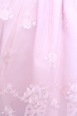 画像3: LIZ LISA / ローズリボンブーケ刺繍チュールノースリーブワンピース 0 ピンク O-26-01-12-1009-LO-OP-YM-OS