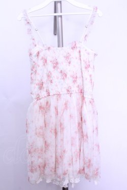 画像3: LIZ LISA / チュール花柄ビスチェ風ワンピース 0 シロｘピンク O-26-01-12-1015-LO-OP-YM-OS