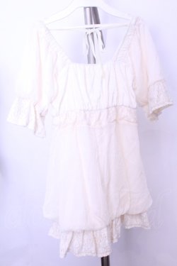 画像3: LIZ LISA / ドッキングワンピース  アイボリーｘベージュ O-26-01-12-1016-LO-OP-YM-OS