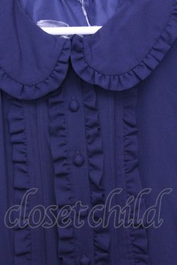 画像2: axes femme kawaii / ロマンティックフリルワンピース  ネイビー O-26-01-12-1024-AX-OP-IG-OS