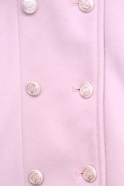 画像2: axes femme / 裾レースショートコート L ピンク O-26-01-12-1026-AX-CO-IG-OS