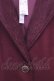 画像2: axes femme / クラシックロングコート  ワイン O-26-01-12-1028-AX-CO-IG-OS (2)