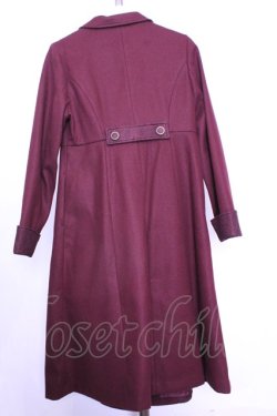 画像3: axes femme / クラシックロングコート  ワイン O-26-01-12-1028-AX-CO-IG-OS