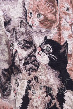 画像2: axes femme / 猫柄ゴブランブルゾン  ベージュ O-26-01-12-1029-AX-JA-IG-OS