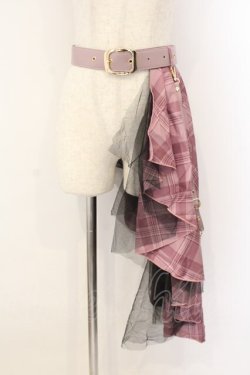 画像1: To Alice / アシンメトリーロックベルト  ピンク O-26-01-12-058-LO-SK-OW-OS